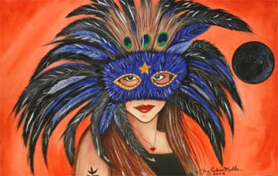moon mask by Sue Miller